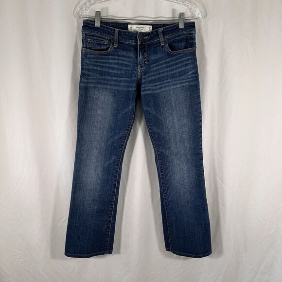 Abercrombie Fitch Jeans Women's 27x33 Medium Wash Denim A&F Boot Low Rise - Picture 1 of 10